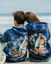 Load image into Gallery viewer, High Tides &amp; Good Vibes Tie-Dye Hoodie
